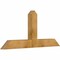 Ekena Millwork Portland Rough Sawn Timber Gable Bracket, Western Red Cedar, 60"W x 27"H x 4"D x 6"F, 11/12 Pitch GBW060X27X0406POR00RWR - alternate 2